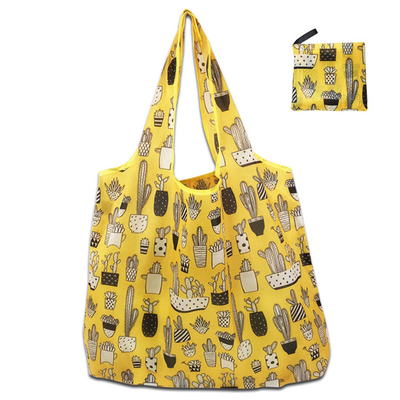 Reusable Women Tote Handbags cotton Material with zip 46cm x 39cm x 25cm