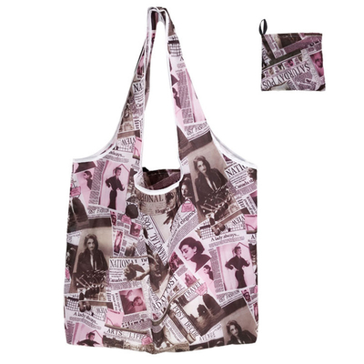 Reusable Women Tote Handbags cotton Material with zip 46cm x 39cm x 25cm