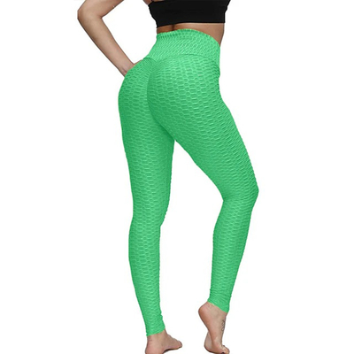 Seamless Womens Patterned Gym Leggings High Waisted Polyester And Spandex