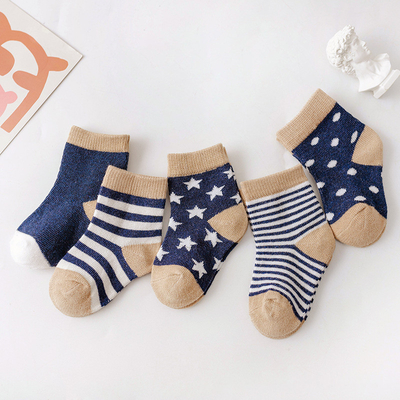 Anti Slip Printed Picture Socks Snagging Resistance For Newborn