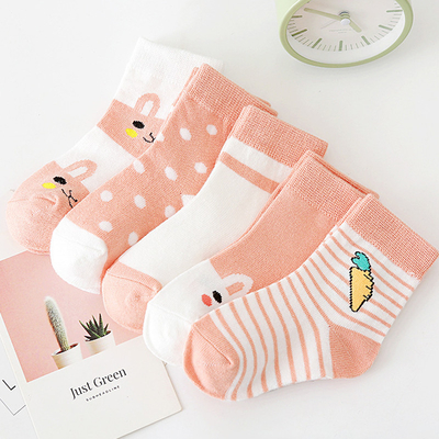Cartoon Printed Picture Socks , Anti Snagging Cotton Non Slip Socks