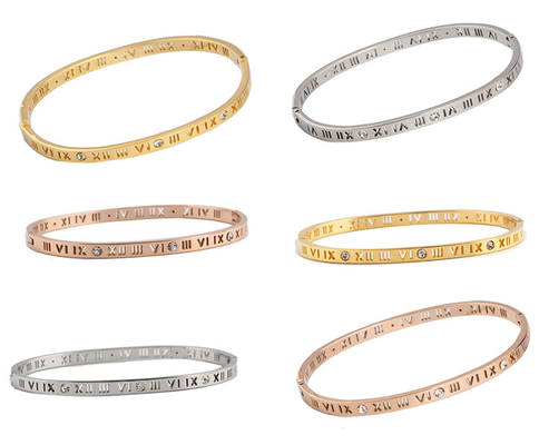Stainless Steel Wrist Bangle Bracelet Nonreligious 4mm Width 18g Weight