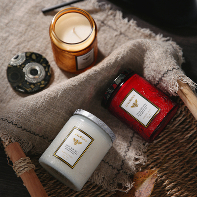 0.2kg Vegan Eco Friendly Candles , 60mm Natural Soy Wax Scented Candles