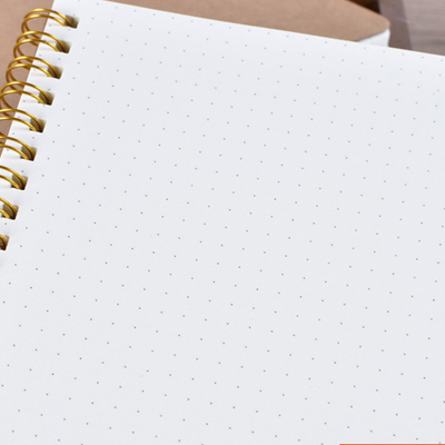 10.5cm Brown Paper Cover Notebook , custom printed spiral bound notebooks