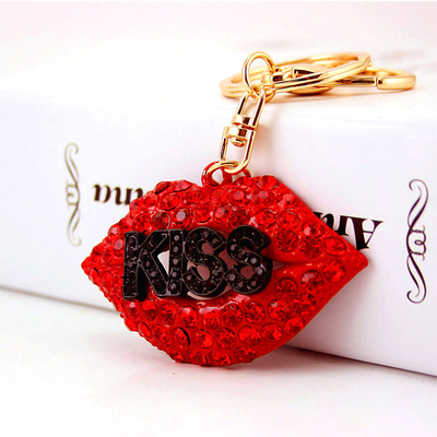Perfume Bottle Key Chain Ornaments Diamond Studded Irregular Shape