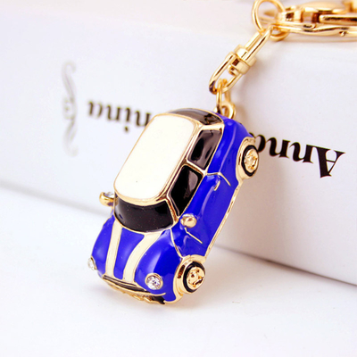 motorcycle Rhinestone Key Chain 6cm x 6cm Luxury Crystal Pendant