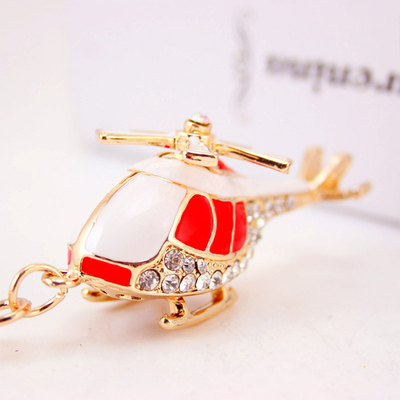 motorcycle Rhinestone Key Chain 6cm x 6cm Luxury Crystal Pendant