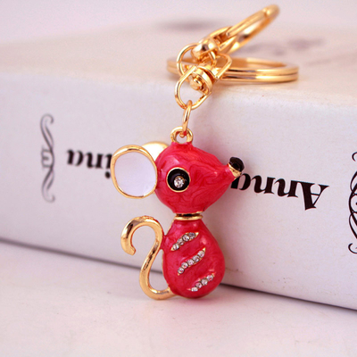 Mouse Unique Keychains For Ladies Alloy Material Multioccasion