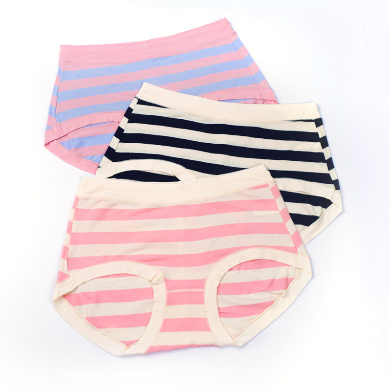 Bikini Cotton Stretch Hipster Panties , Plaindyed Plus Size Women Underwear